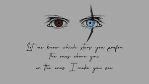 Haunting Adeline Eyes Quote Wallpaper