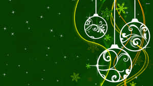 Have A Dark Green Christmas Wallpaper