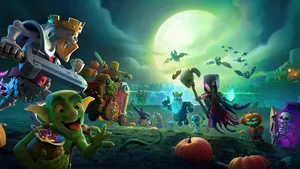 Have A Scary Good Time With Halloween Games Wallpaper
