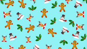 Have A Very Happy And Festive Christmas With This Awesome Christmas Pattern Wallpaper