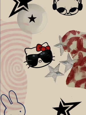 Hawaiian Hello Kitty Cool Style Wallpaper