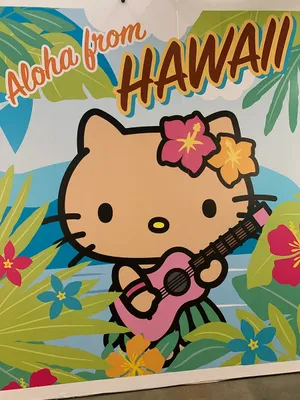 Hawaiian Hello Kitty Ukulele Wallpaper