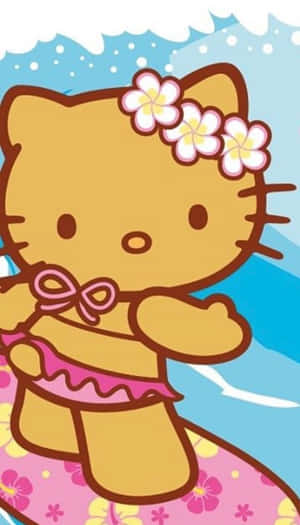 Hawaiian Theme Hello Kitty Wallpaper