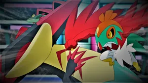 Hawlucha Attacking Dragapult Wallpaper