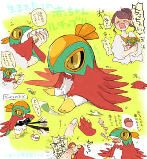 Hawlucha Doing Things Wallpaper