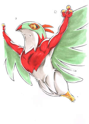 Hawlucha Flying High Wallpaper