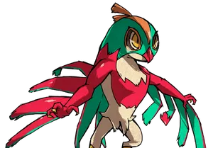 Hawlucha Funny Ugly Weird Artstyle Wallpaper