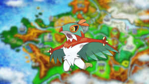 Hawlucha Kalos Map Wallpaper