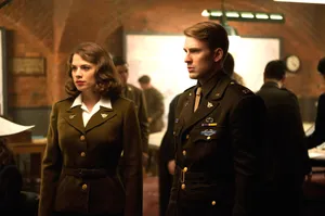 Hayley Atwell As Peggy Carter In The Mcu Wallpaper
