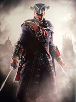 Haytham Kenway In Action Wallpaper