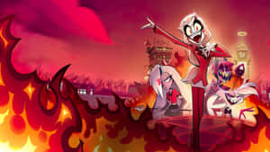 Hazbin Hotel Animated Characters Wallpaper