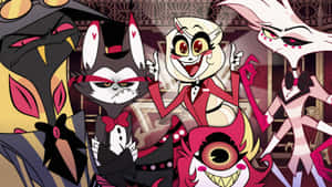 Hazbin_ Hotel_ Main_ Characters_ Group_ Shot Wallpaper