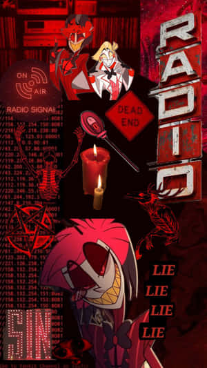 Hazbin_ Hotel_ Radio_ Demon_ Aesthetic Wallpaper