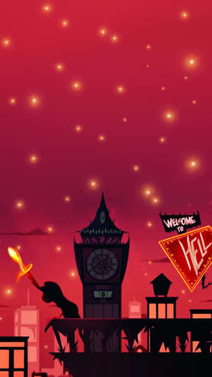 Hazbin Hotel_ Welcome To Hell_ Silhouette Wallpaper