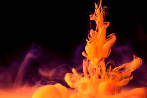 Hd Abstract Orange Smoke Wallpaper