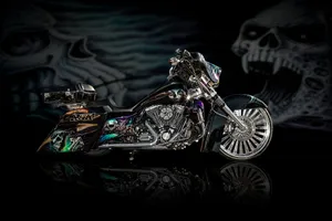 Hd Airbrushed Motorcycle Wallpaper