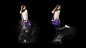 Hd Girl Yoona Rain Effect Wallpaper