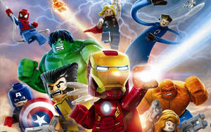 Hd Marvel's Avengers Lego Version Wallpaper