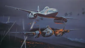 Hd Military Planes Dogfight Wallpaper