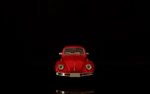 Hd Red Car On Black Wallpaper