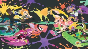 Hd Splatoon Inklings Digital Art Wallpaper