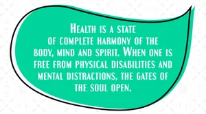 Health Harmony Quote Graphic Wallpaper