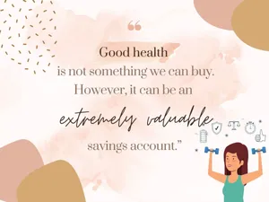 Health Savings Quote Fitness Illustration Wallpaper