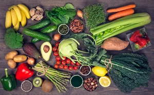 Healthy Bounty - An Assortment Of Colorful Fruits And Vegetables Wallpaper