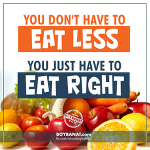 Healthy_ Eating_ Inspirational_ Quote Wallpaper