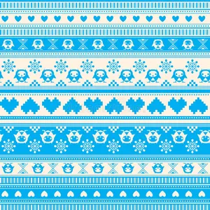 Heart And Snowflake Sweater Design Wallpaper
