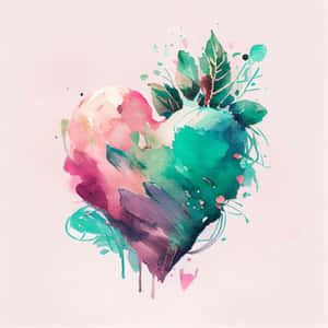 Heart Art With Varying Shades Of Red Wallpaper