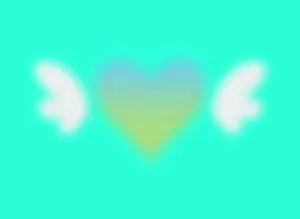 Heart Aura Abstract Background Wallpaper