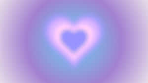 Heart Aura Abstract Background Wallpaper