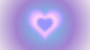 Heart Aura Abstract Background Wallpaper