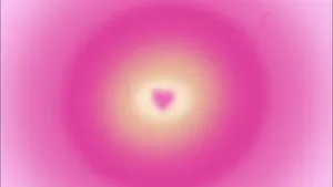 Heart Aura Abstract Background Wallpaper