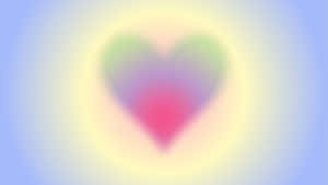 Heart Aura Glow Abstract Wallpaper