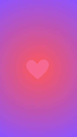 Heart Aura Gradient Background Wallpaper