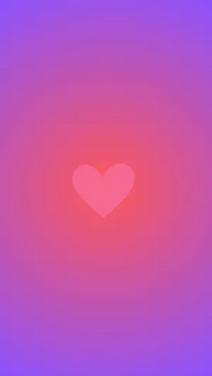 Heart Aura Gradient Background Wallpaper