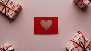 Heart Cutout Love Letter Wallpaper