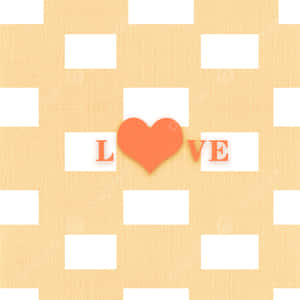 Heart Love Aesthetic Background Wallpaper