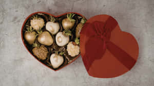 Heart Shaped Chocolate Box Wallpaper