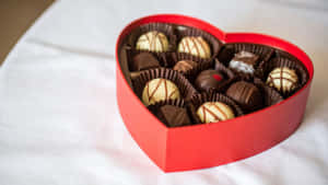 Heart Shaped Chocolate Box Wallpaper