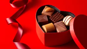 Heart Shaped Chocolate Box Wallpaper