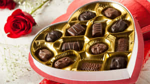 Heart Shaped Chocolate Box Wallpaper