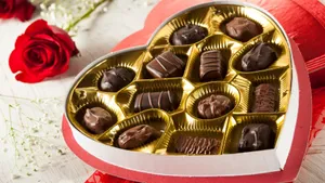 Heart Shaped Chocolate Box Wallpaper