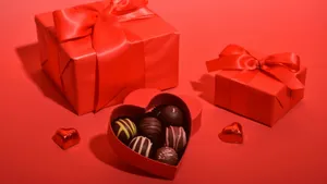 Heart Shaped Chocolate Box Wallpaper