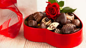 Heart Shaped Chocolate Box Wallpaper
