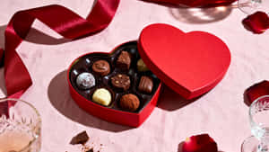 Heart Shaped Chocolate Box Wallpaper