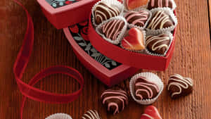 Heart Shaped Chocolate Box Wallpaper