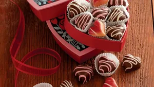 Heart Shaped Chocolate Box Wallpaper